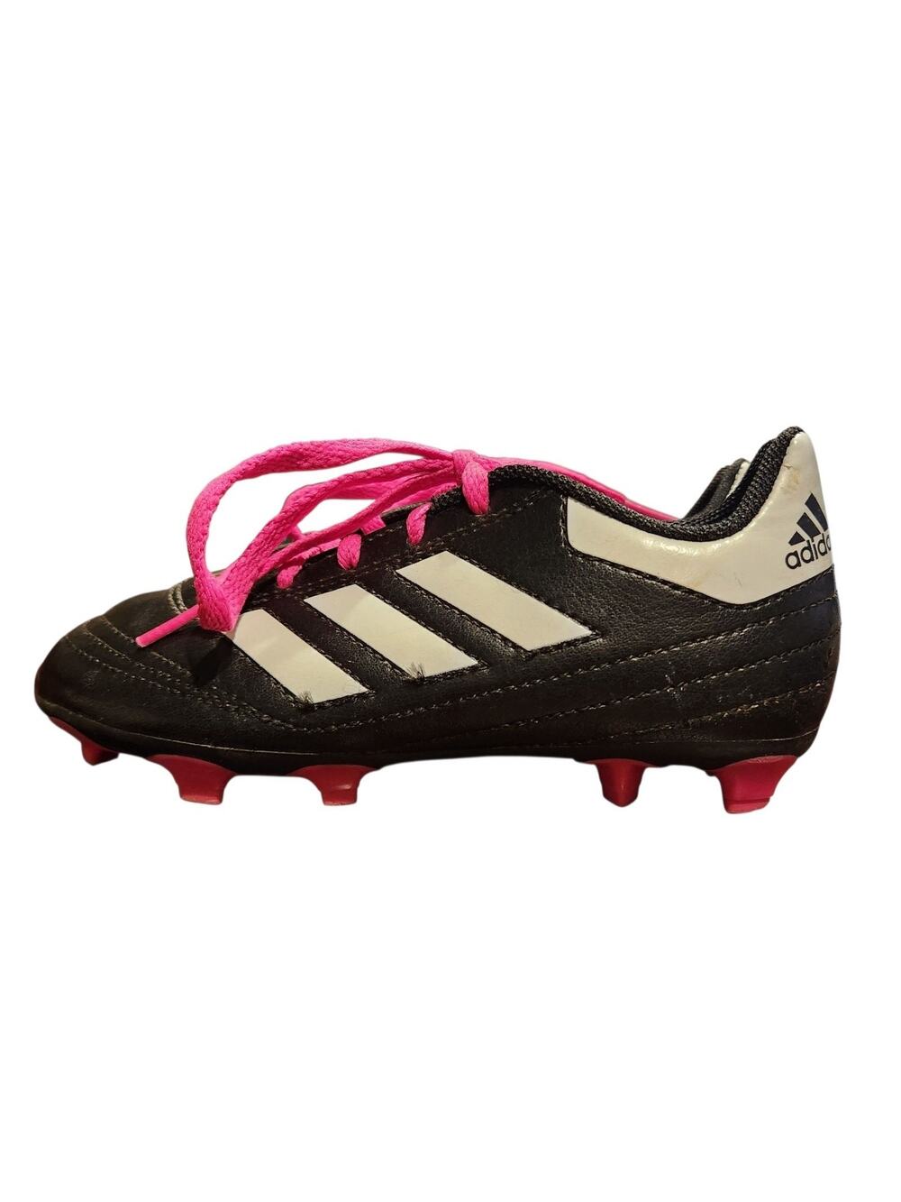 Adidas Goletto VI Soccer/Football Cleats Kids/Youth Size 13K Black Pink BB0571
